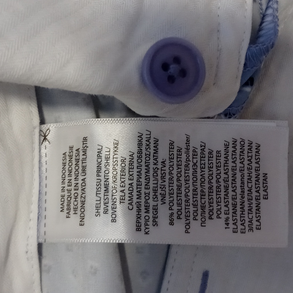 💙RLX Ralph Lauren💙 - Spyglass Blue/White Geometric Print Stretch Short - Picture 10 of 16